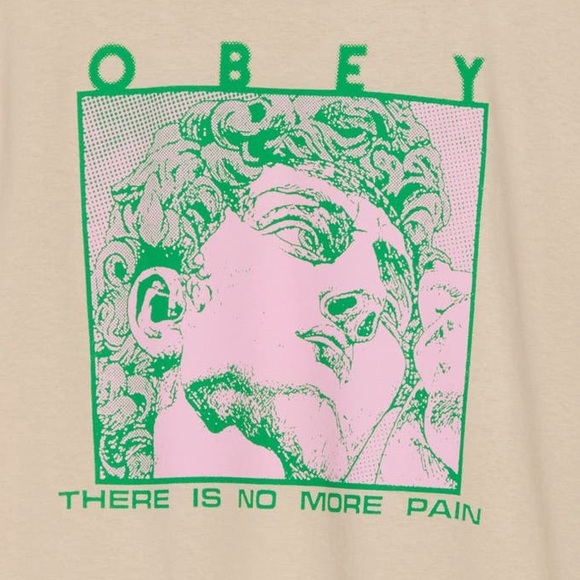 Obey Cream Artistic Graphic Short Sleeve Tee - Picture 2 of 2